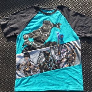 Boys XL New Black Panther Tee & New Black Panther Toothbrush/Cap